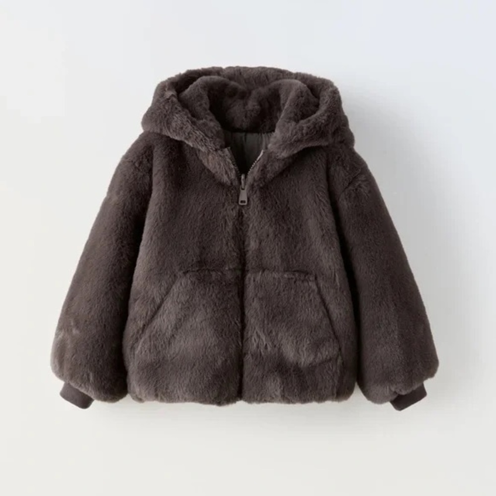 Zara faux fur jacket